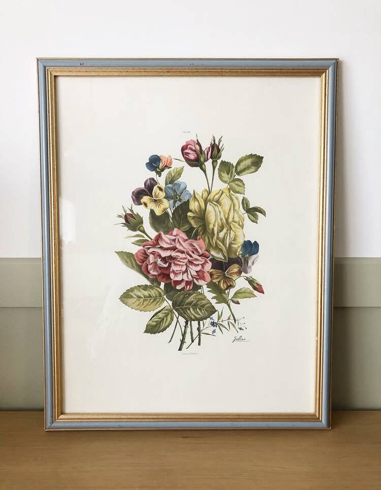 Vintage flower frame Jullien