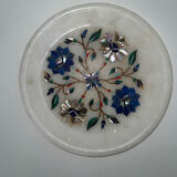 Pietra Dura marble dish precious stones