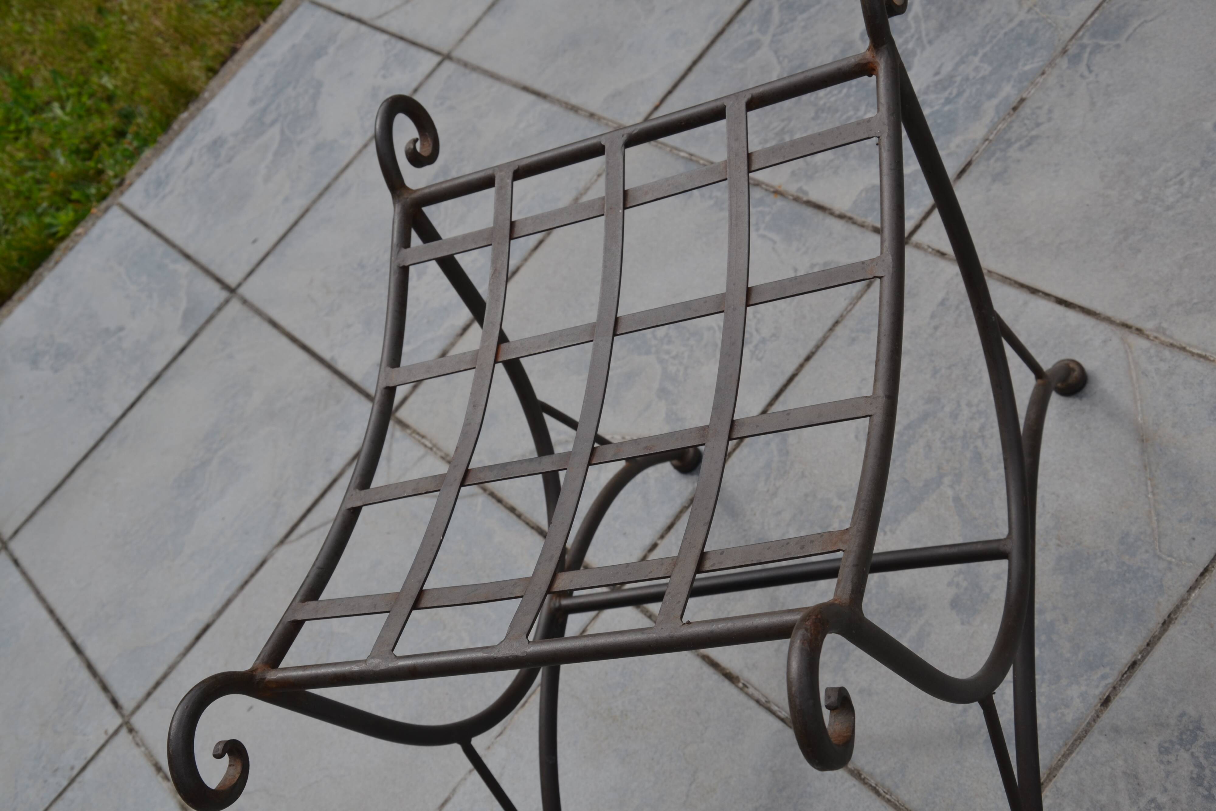 Curule stool/seat in Neo-Classical Empire style