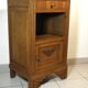 Chevet art deco chene et marbre