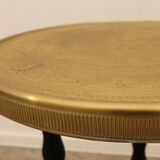 Art deco wood and brass side table 1930s