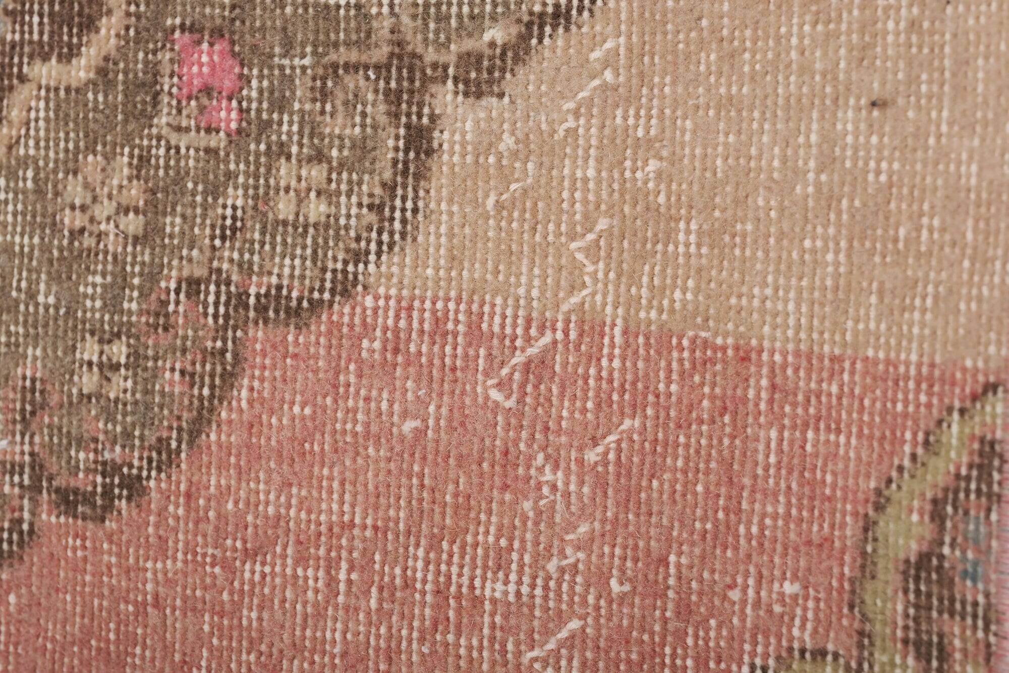 Vintage Turkish hallway rug 79x734 cm