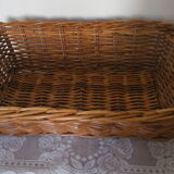 Wicker storage basket