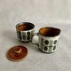 Set of sugar bowl & creamer boch rambouillet noix, 1960s