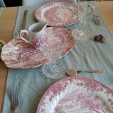 Staffordshire dish and gravy boat