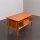 Freestanding teak desk, model 75 Gunni Omann for Omann Jun's Møbelfabrik