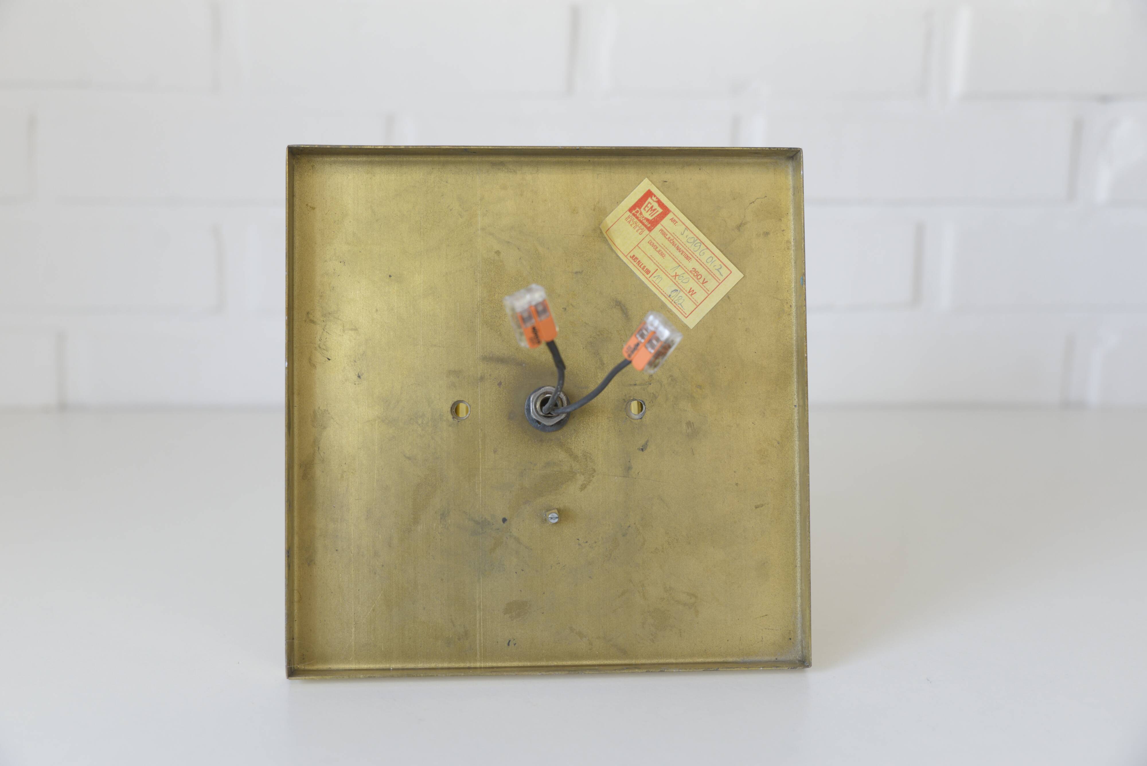 Ensemble de 4 / appliques murales en laiton vintage / style mid-century modern