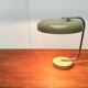 Minimalist German table lamp from the mid-century space age by Hustadt Leuchten, 1960s.