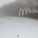 Soliflore glass vase signed formia murano by fornace mian vintage from the 70s