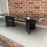 Black marble coffee table
