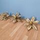 Large floral wall light in brass and gilded metal, Willy Daro, 1970.