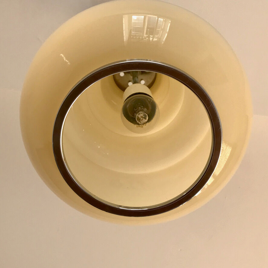 Suspension globe opaline cream