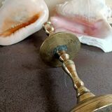 Oriental candlestick in gilded bronze