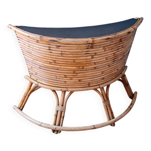 bar comptoir en rotin