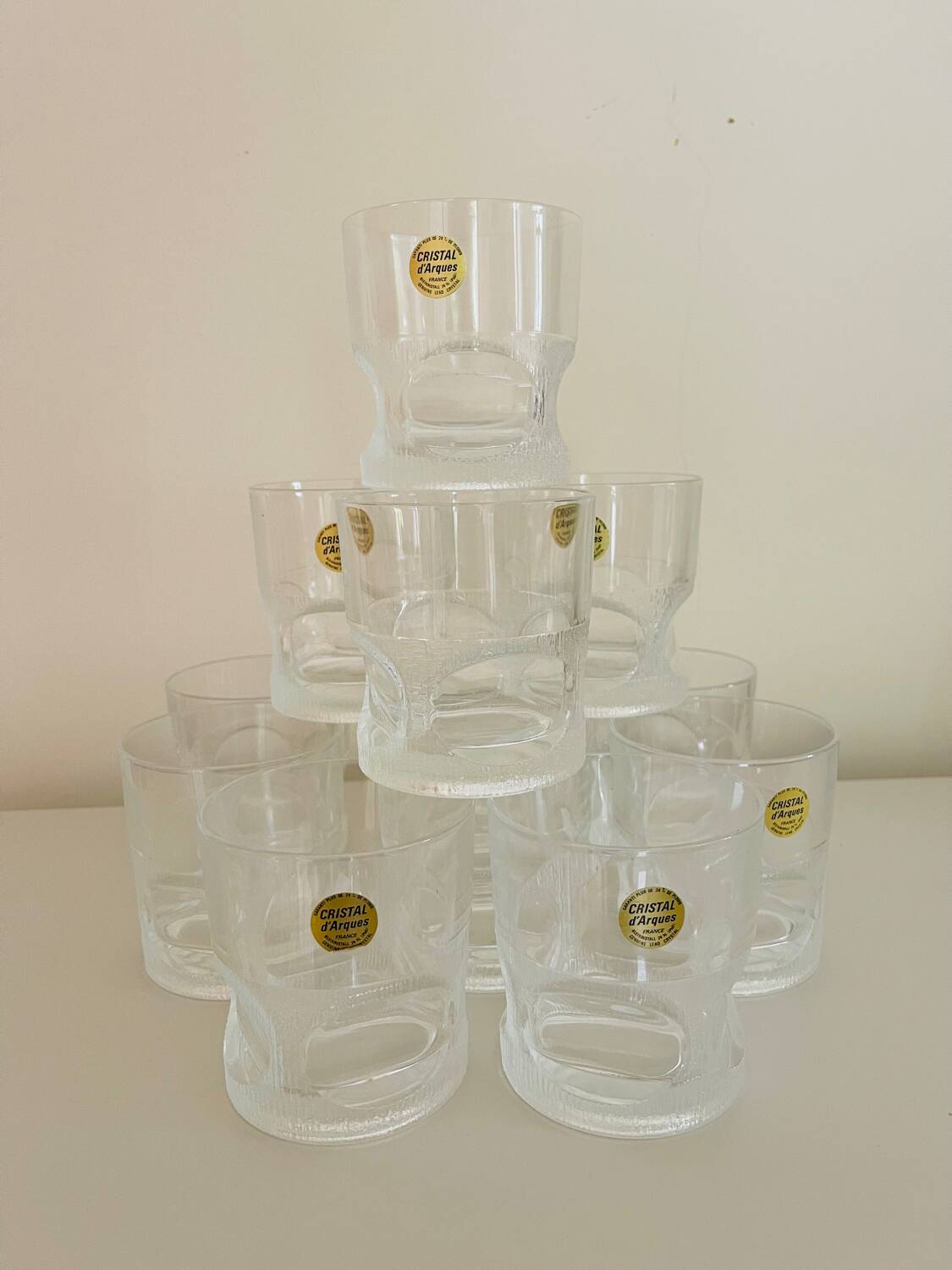 Vintage Arques crystal glasses