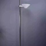 White floor lamp, Italian design from the 70s by Mauro Mazoll