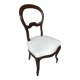 Louis XV style chair in cherry wood and fabric