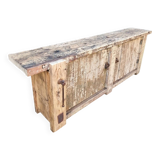 Established ancient French console table / kitchen island / shop counter, early 1900s.