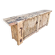 Established ancient French console table / kitchen island / shop counter, early 1900s.