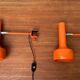 Mid-century Swiss clamp table lamps by Swisslamps International, set of 2.