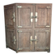 Old icebox, wooden sideboard