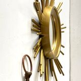 Miroirs rond doré et miroir soleil doré vintage