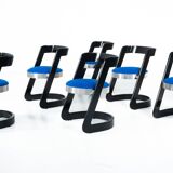 Set of 6 Chairs by Willy Rizzo for Mario Sabot, Italy, 1970s - New Upholstery