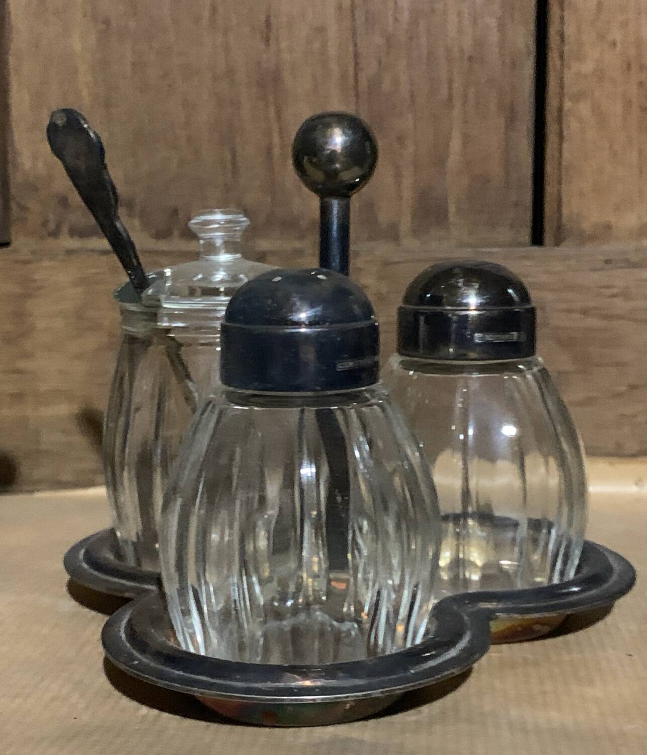 Servant Christophle Salt, pepper, mustard