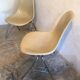 Set of 2 Eames chairs for Herman Miller fiberglass 1960-70's