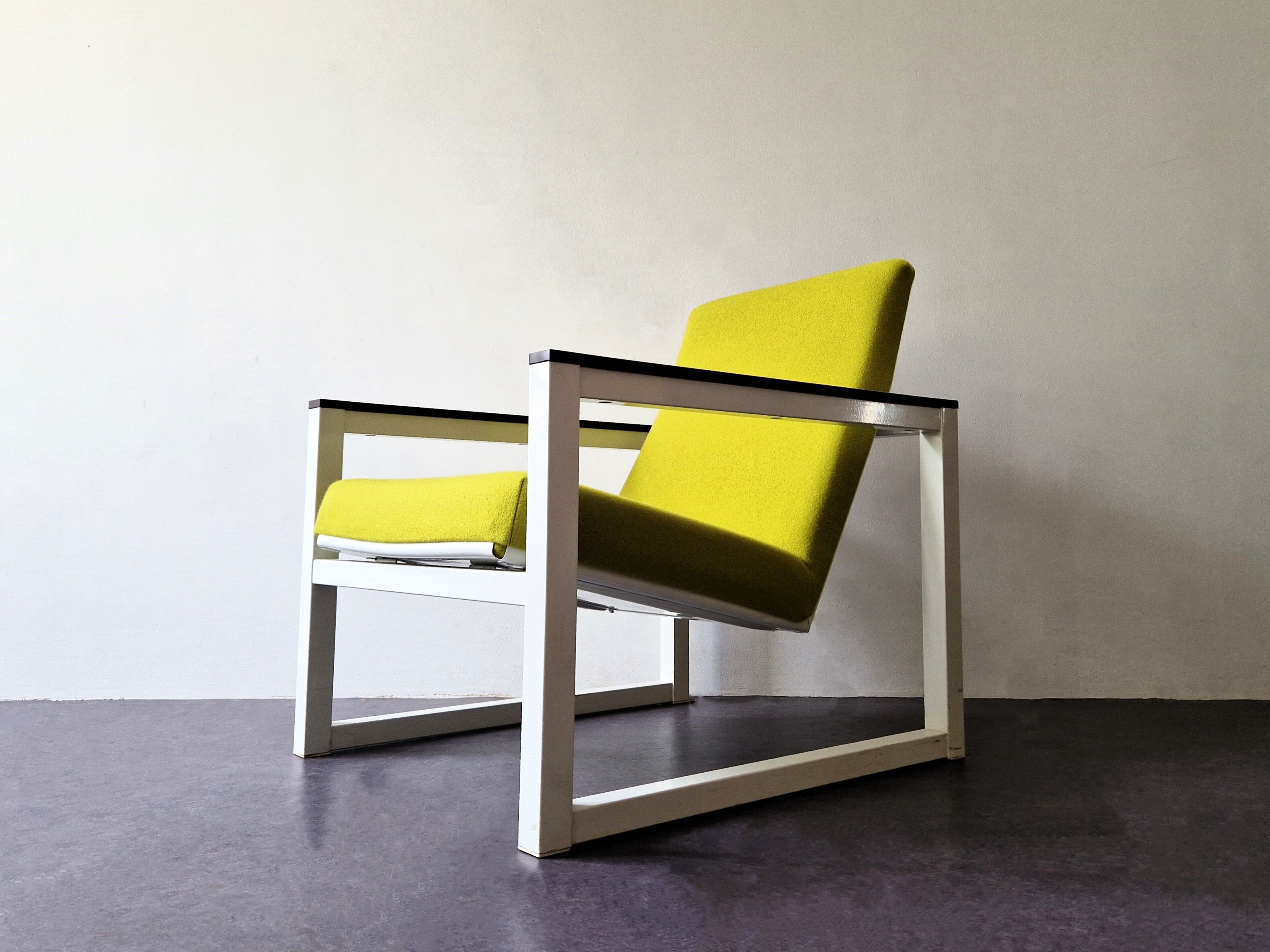 Reupholstered lounge chair by Tjerk Reijenga and Friso Kramer for Pilastro, The Netherlands 1960's