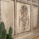 Antique carved wood panelling – Louis XVI style – Floral decoration