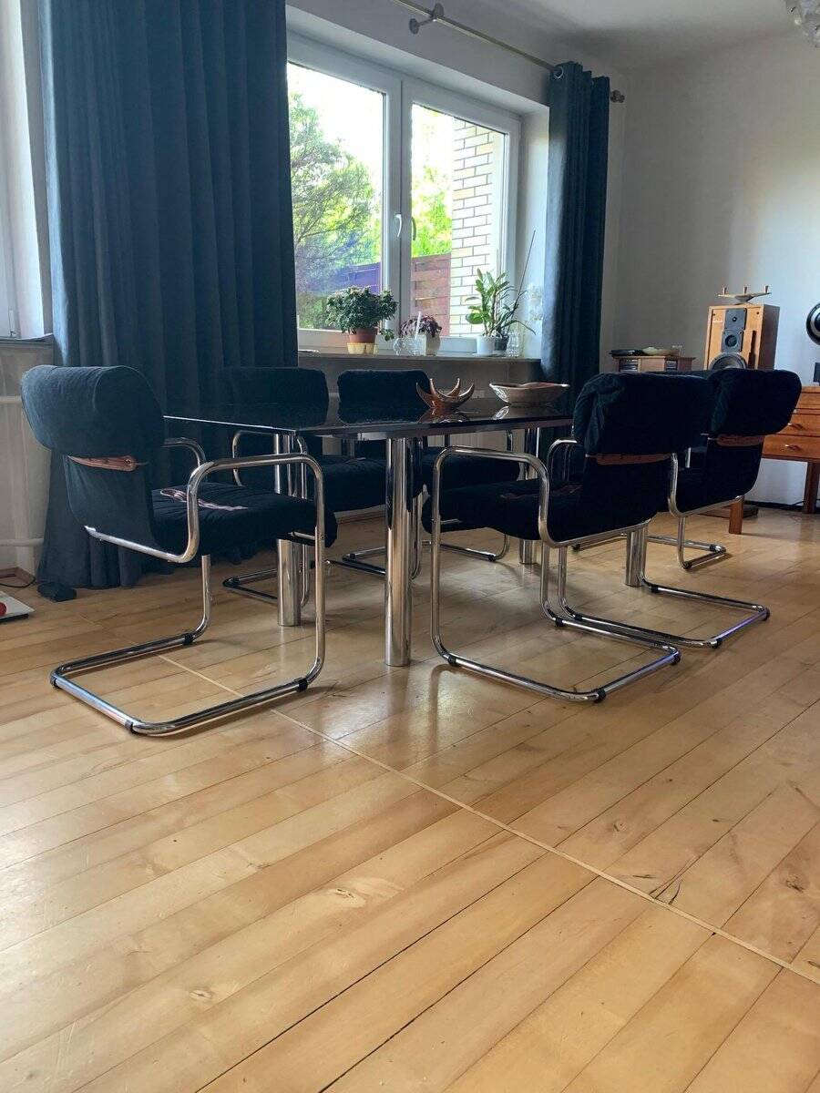 Chairs by Guido Faleschini for i4 Mariani, Italy, 1970s, set of 6