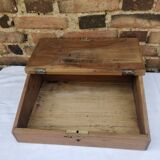 Sandblasted wood chest