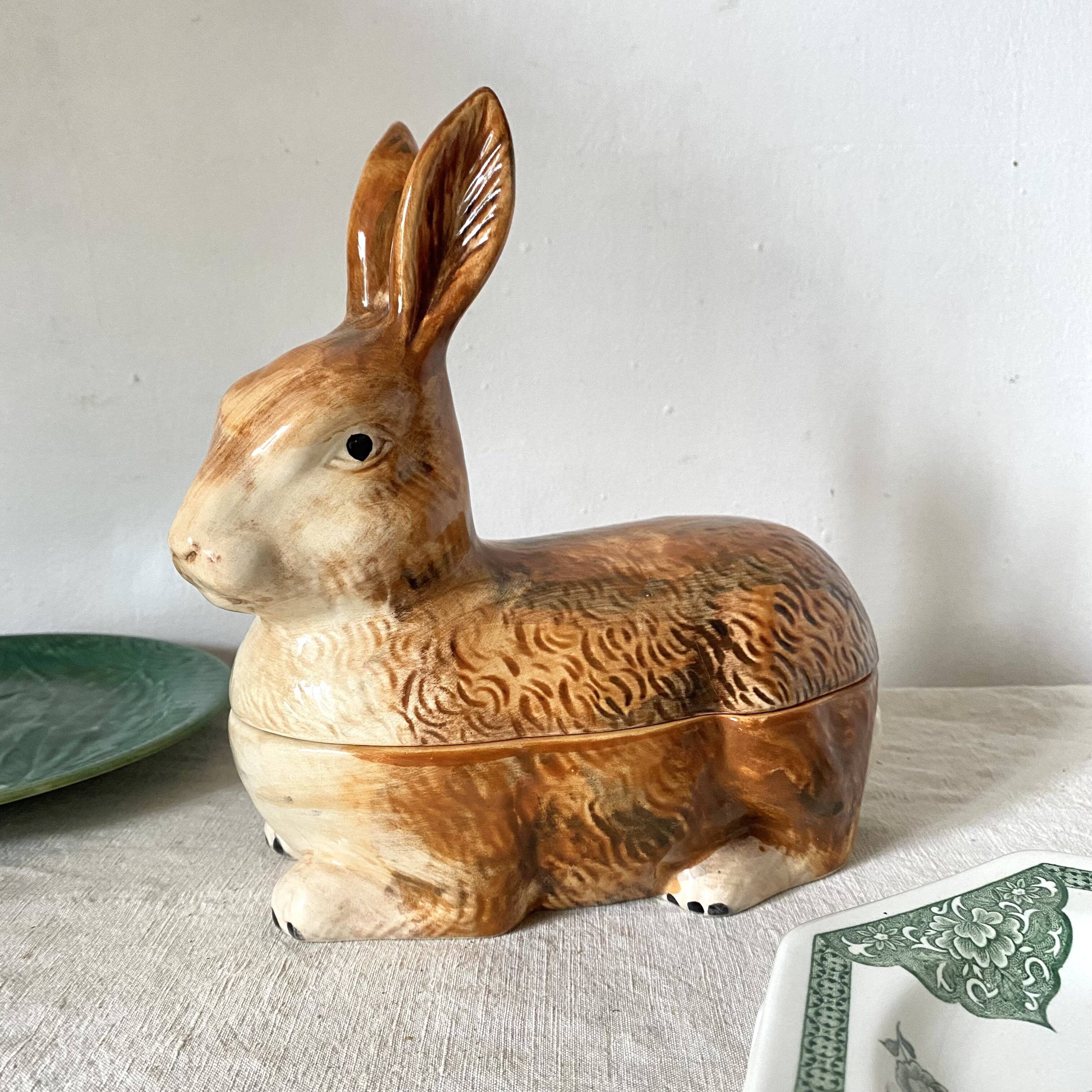 Ceramic rabbit, Caugant earthenware terrine