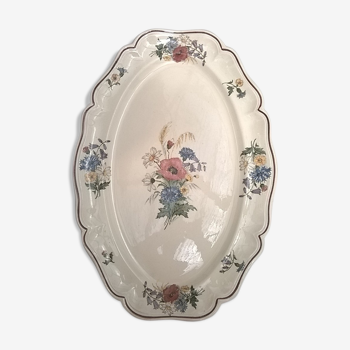 Oval dish SARREGUEMINES period