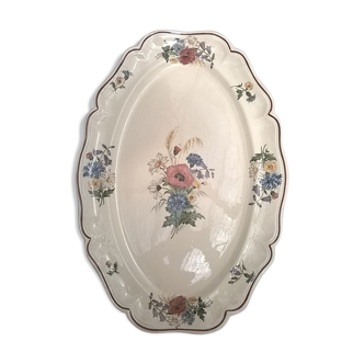 Oval dish SARREGUEMINES period