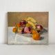 Old oil painting on canvas still life fruits 1930s