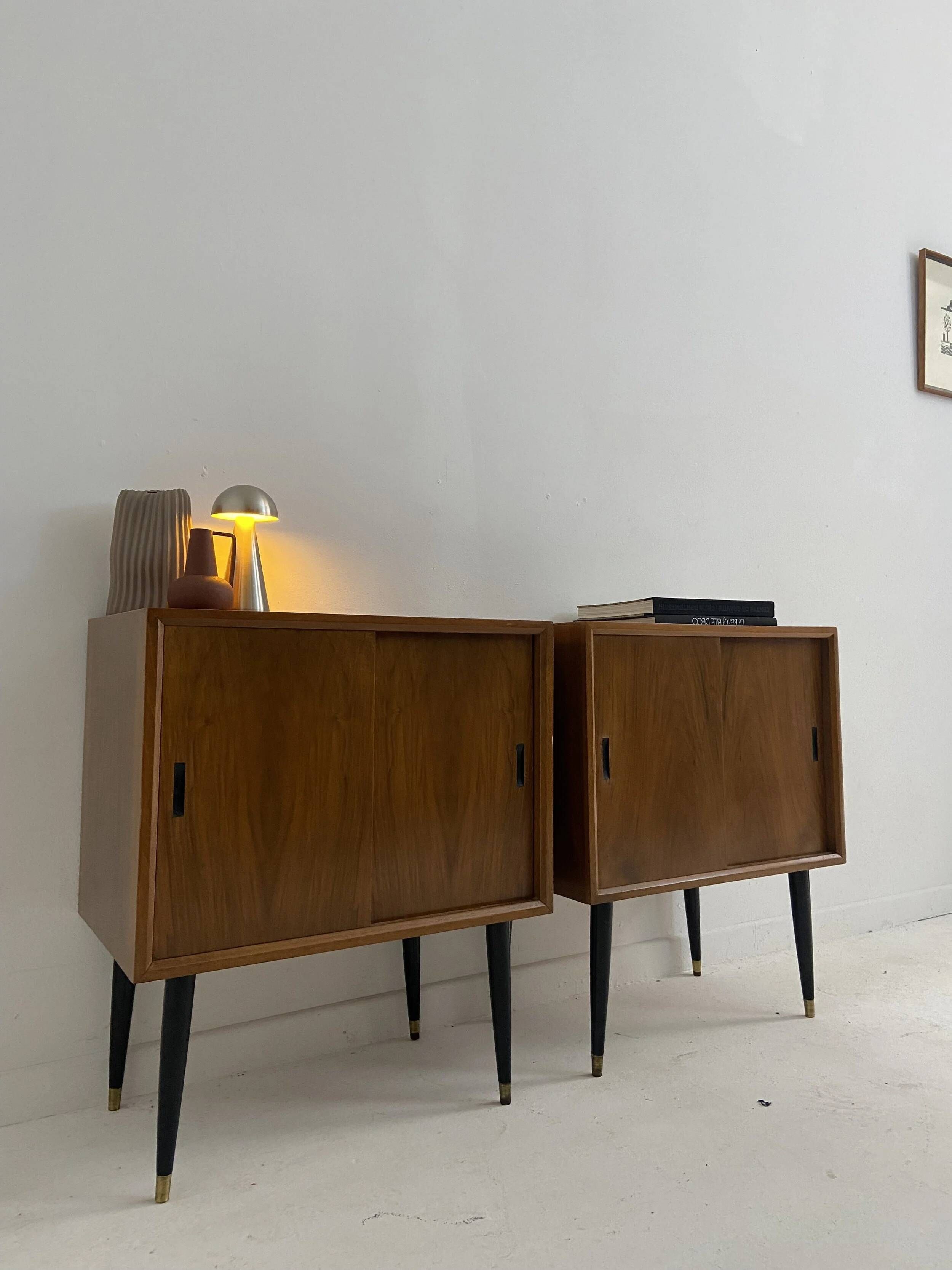 Pair of small vintage sideboards