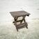 Tabouret pliant en bois