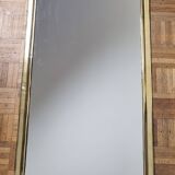 Miroir psyché en laiton martelé, artisanat marocain