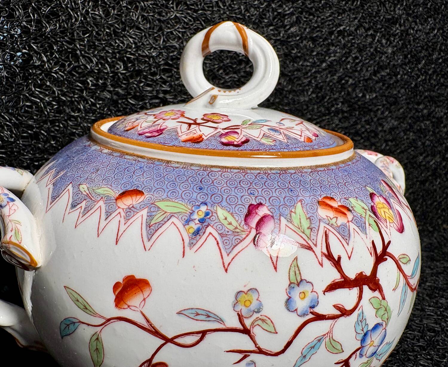 Sugar bowl Sarreguemines Minton GM