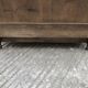 Antique low sideboard in solid cherry wood with 2 doors and 3 drawers
