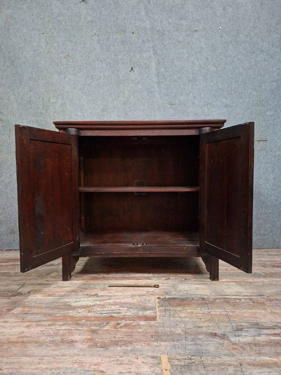 Buffet / antique Chinese wooden cabinet with brass fittings.