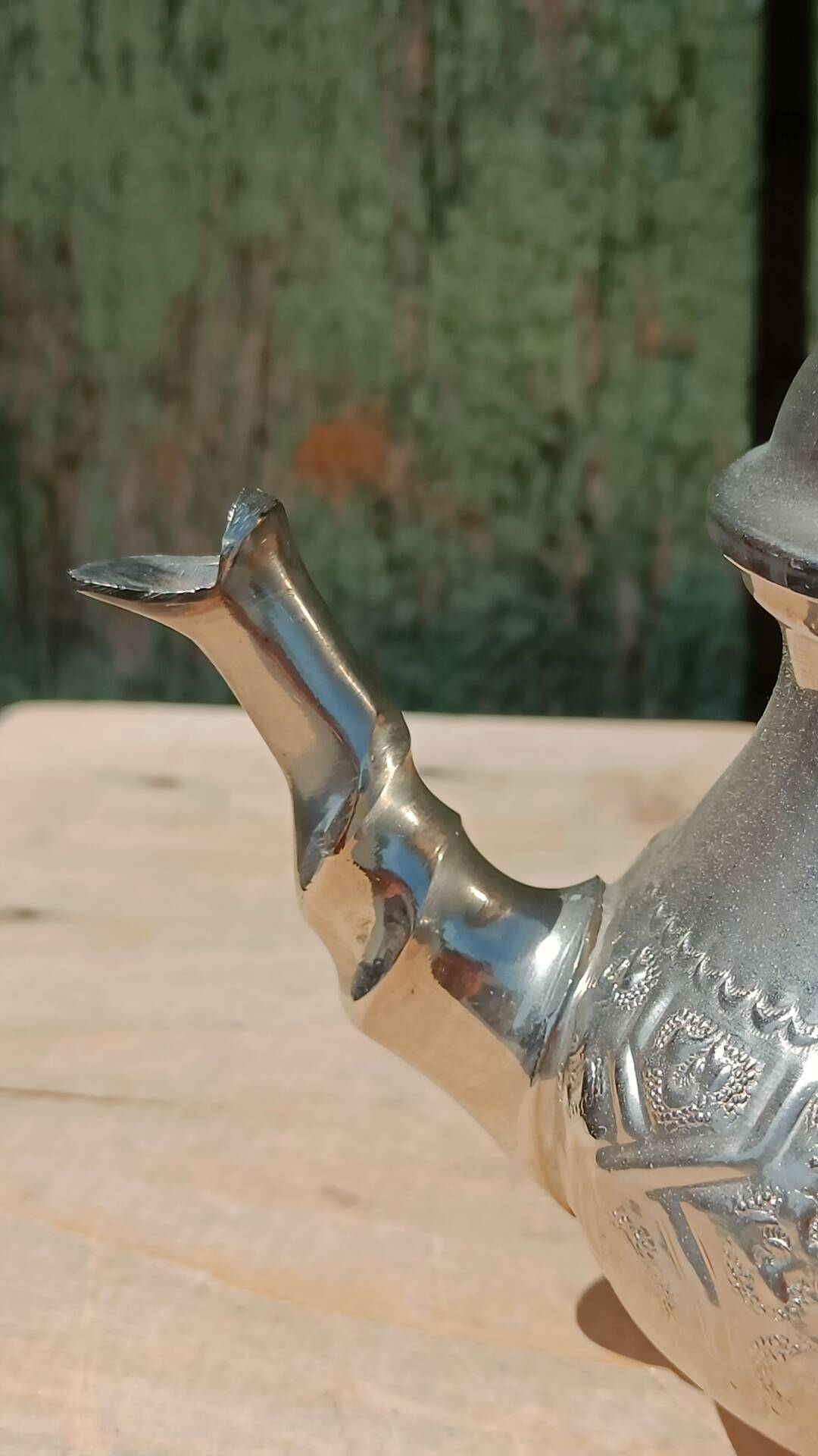 Vintage Moroccan teapot in silver-plated metal – Marouan