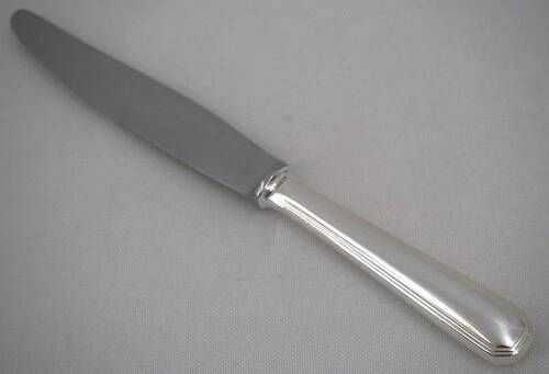 Christofle America, Art Deco 12 silver-plated table knives, excellent condition.