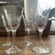 Cut crystal liqueur glasses