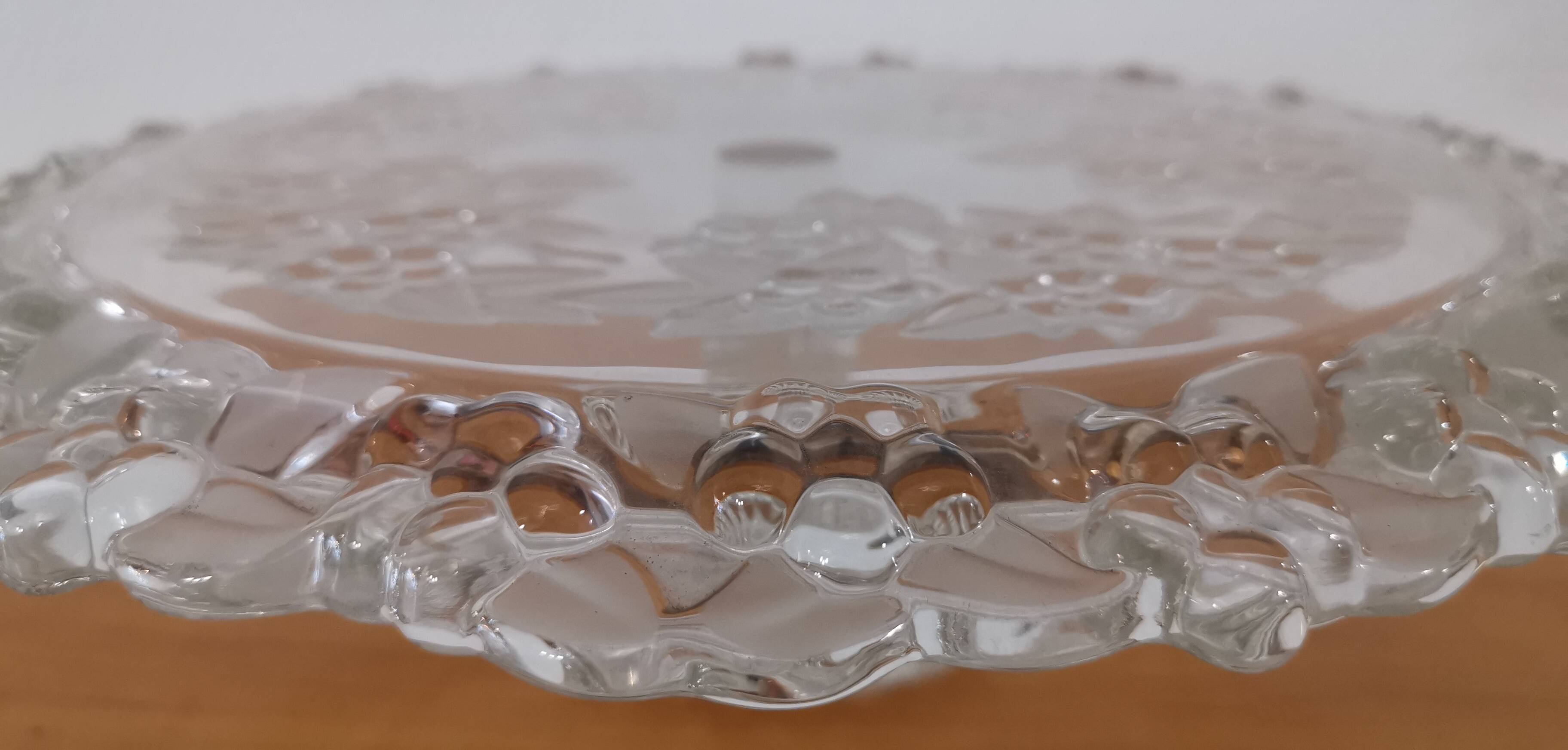 Vintage Walther Glass Mikasa Germany Pedestal Cake Tray