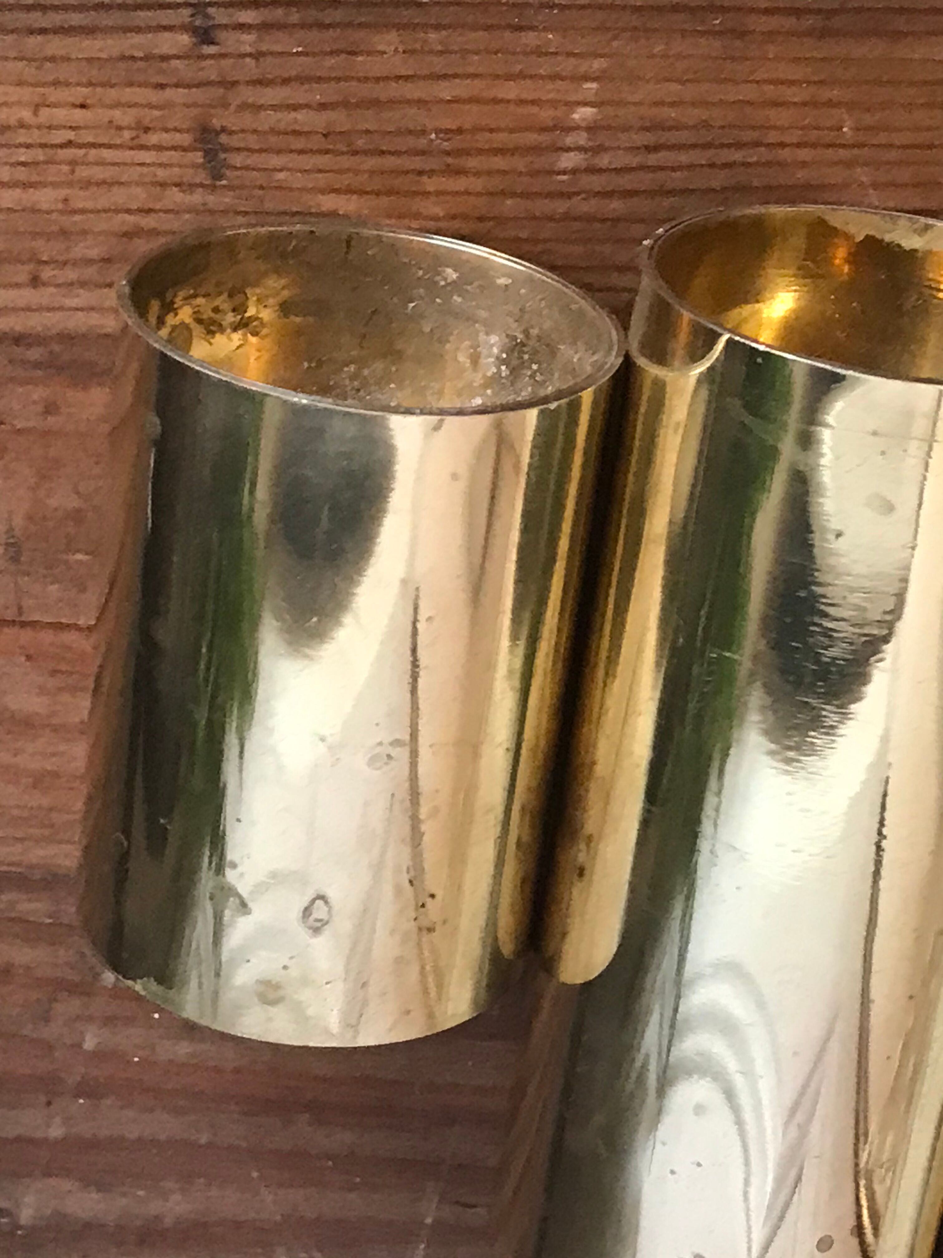 Vintage brass candlesticks