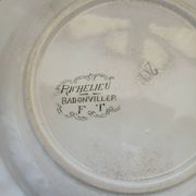 9 assiettes creuses Terre de fer Badonviller