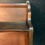 Double wooden wall shelf
